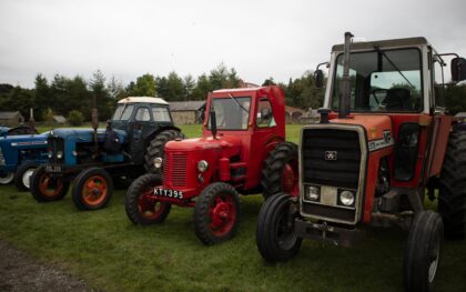 Tractor Gathering on the events field at Beamish Museum